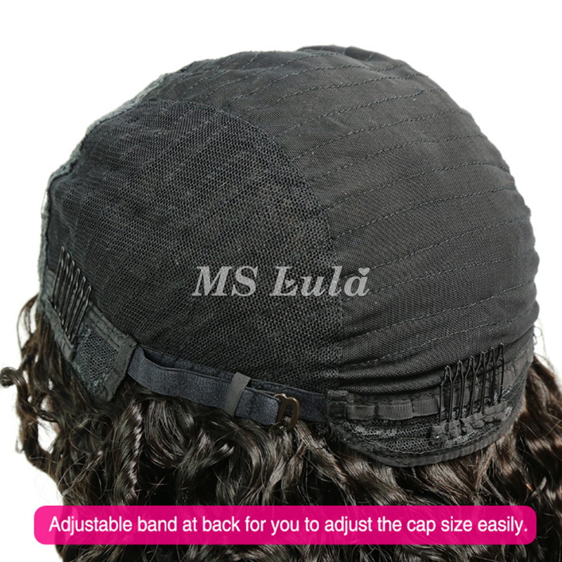 Virgin Human Hair Deep Wave U Part Wigs - 图片 6